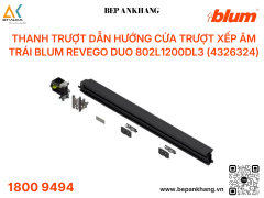 Thanh trượt dẫn hướng dành cho cửa trượt xếp âm trái Blum REVEGO duo 802L1200DL3 (4326324)
